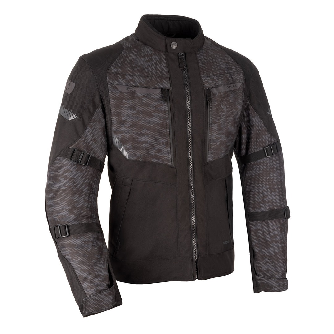 TORONTO: Black Camo Motorcycle Jacket